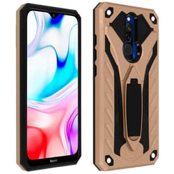 Coque - AVIZAR - Xiaomi Redmi 8 / 8A - Antichoc - Béquille intégrée - Bi-matière