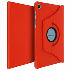 Étui pour Samsung Galaxy Tab S6 Lite - AVIZAR - Housse Intégrale - Support Rotatif 360° - Rouge - Synthétique