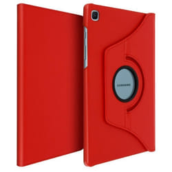 Étui pour Samsung Galaxy Tab S6 Lite - AVIZAR - Housse Intégrale - Support Rotatif 360° - Rouge - Synthétique