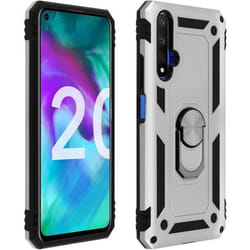 Coque Antichoc - AVIZAR - Honor 20 / Huawei Nova 5T - Bague Support Vidéo - Bi-matières - Gris