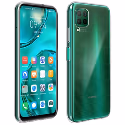 Coque et film de protection - AVIZAR - Huawei P40 Lite - Rigide - Verre trempé 9H - Noir transparent
