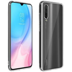 Coque et Film de Protection - AVIZAR - Xiaomi Mi 9 Lite - Rigide - Verre Trempé 9H - Transparent Blanc
