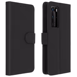 Étui Huawei P40 Pro - AVIZAR - Housse Intégrale - Porte-carte - Fonction Support - Silicone Gel Noir