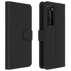Étui Huawei P40 Pro - AVIZAR - Housse Intégrale - Porte-carte - Fonction Support - Silicone Gel Noir
