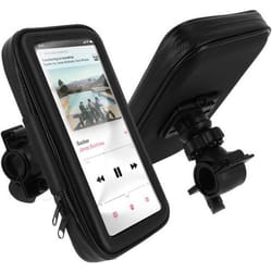 Support Smartphone - AVIZAR - Fixation guidon - Housse étanche - Rotatif 360° - Noir