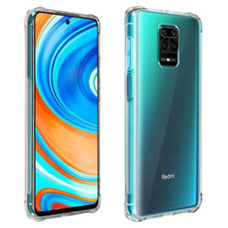 Coque - AVIZAR - Xiaomi Redmi Note 9S/9 Pro/9 Pro Max - Souple - Transparent Blanc - Protection Chocs