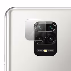 Protection caméra - Xiaomi - Redmi Note 9 Pro Max/9 Pro/9s - Verre trempé - Anti-explosion - Transparent blanc
