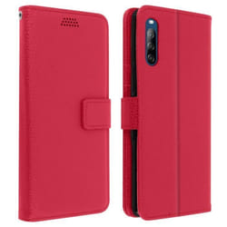 Housse Folio - AVIZAR - Sony Xperia L4 - Rose - Coque Souple - Fermeture Aimantée