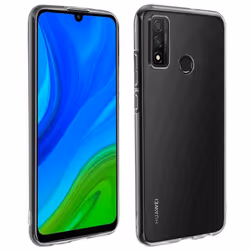 Coque Huawei P smart 2020 Silicone Souple et Film Verre Trempé 9H Transparent Blanc