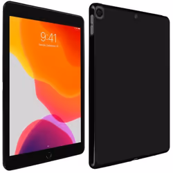 Coque iPad 2019 10.2 - AVIZAR - Silicone Gel Flexible - Ultra Fine - Résistante - Noir