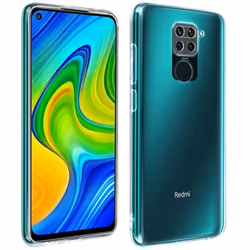 Coque - AVIZAR - Xiaomi Redmi Note 9 - Silicone Flexible - Ultra-fine - Transparent Blanc