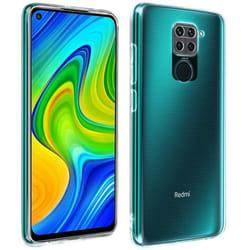 Coque - AVIZAR - Xiaomi Redmi Note 9 - Silicone Flexible - Ultra-fine - Transparent Blanc