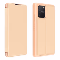 Housse Galaxy S10 Lite - DUX DUCIS - Rose - Coque Semi-rigide - Support Vidéo - Toucher Soyeux