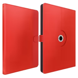 Étui Universel - AVIZAR - 7 pouces - Support Vidéo - Soft Touch - Rouge