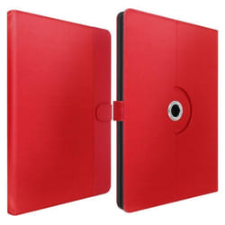 Étui Universel - AVIZAR - 7 pouces - Support Vidéo - Soft Touch - Rouge