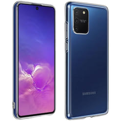 Coque et film de protection - AVIZAR - Samsung Galaxy S10 Lite - Silicone Souple - Verre Trempé 9H - Transparent