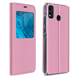 Étui folio - Honor - 9X Lite - Ultra-fin - Fenêtre daffichage - Rose