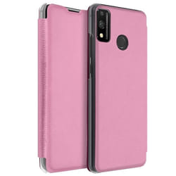 Étui Honor 9X Lite Portefeuille Clapet Porte-carte Rose - AVIZAR - Honor 9X Lite - Synthétique - Rigide - Rabat