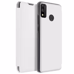 Étui Portefeuille AVIZAR pour Honor 9X Lite - Blanc - Rabat Rigide - Protection contre les chocs et les rayures