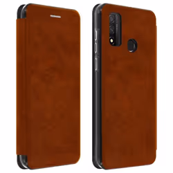 Étui - Huawei - P smart 2020 - Cuir de vachette - Support vidéo - Porte-carte