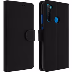 Étui - AVIZAR - Xiaomi Redmi Note 8 - Housse Intégrale - Porte-cartes - Support Vidéo - Noir