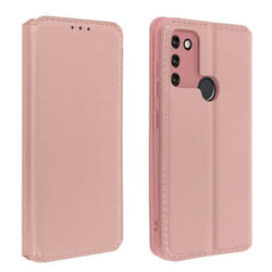 Housse - Honor - 9A - Éco-cuir - Rose Gold - Fonction support - Clapet aimanté