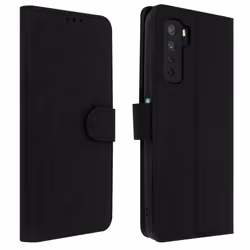 Étui Folio - AVIZAR - Huawei P40 Lite 5G - Noir - Porte-carte - Support vidéo