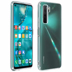 Coque - AVIZAR - Huawei P40 Lite 5G - Silicone Gel Flexible - Ultra-fine et Légère - Blanc Transparent