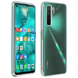 Coque - AVIZAR - Huawei P40 Lite 5G - Silicone Gel Flexible - Ultra-fine et Légère - Blanc Transparent