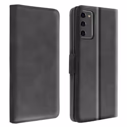 Housse pour Samsung Galaxy Note 20 - AVIZAR - Étui Folio Porte-carte Fonction Support - Noir