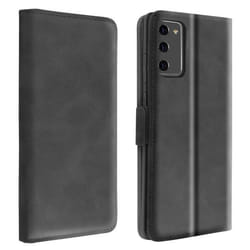 Housse pour Samsung Galaxy Note 20 - AVIZAR - Étui Folio Porte-carte Fonction Support - Noir