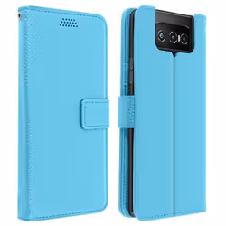 Housse - Asus - Zenfone 7 ZS670KS / 7 Pro ZS671KS - Porte-carte - Support - Dragonne bleue