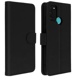 Étui - AVIZAR - Honor 9A - Housse intégrale - Porte-carte - Fonction support - Noir