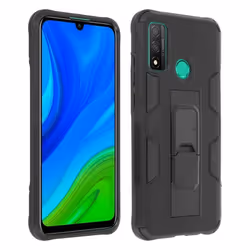Coque - Huawei - P smart 2020 - Antichoc - Béquille intégrée - Noir