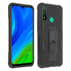 Coque - Huawei - P smart 2020 - Antichoc - Béquille intégrée - Noir