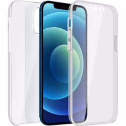 Coque de protection intégrale - AVIZAR - iPhone 12 / 12 Pro - Rigide et Souple - Blanc - Design Fin et Léger