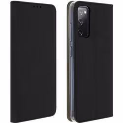 Étui pour smartphone - AVIZAR - Samsung Galaxy S20 FE - Éco-cuir - Housse Folio - Noir