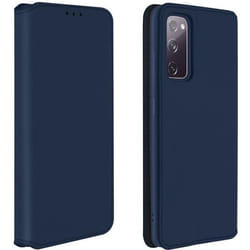 Housse pour Samsung Galaxy S20 FE - AVIZAR - Folio Portefeuille - Éco-cuir - Fonction Support - Bleu