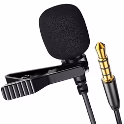 Micro-cravate - Jack - Enregistrement Audio - Réduction de bruit - 3.5mm - Noir