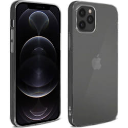 Coque de téléphone - AVIZAR - iPhone 12 Pro Max - Silicone gel souple - Antichoc - Transparent Blanc