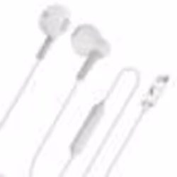 Ecouteurs filaires USB-C - Akashi - Blanc - Télécommande - Microphone - 1.2m