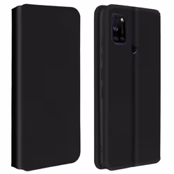 Housse Wiko View 5 / 5 Plus Étui Folio Portefeuille Fonction Support noir Noir