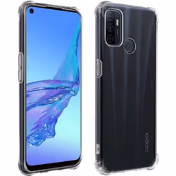 Coque - Oppo - A53 / A53s - Flexible - Antichoc - Transparent Blanc