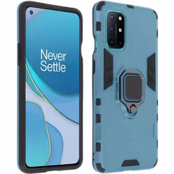 Coque - OnePlus - 8T - Antichoc - Bague Métallique - Support Vidéo - Bleu