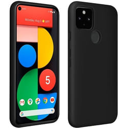 Coque de protection - AVIZAR - Google Pixel 5 - Silicone Semi-rigide - Finition Soft Touch - Noir