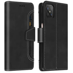 Housse Oppo Reno 4Z Étui Folio Portefeuille Fonction Support noir Noir
