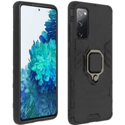 Coque pour Samsung Galaxy S20 FE - Hybride - Antichoc - Support Vidéo - Noir - Polycarbonate Rigide