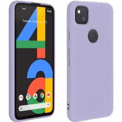 Coque de protection - AVIZAR - Google Pixel 4A - Silicone semi-rigide - Finition Soft Touch - Violet