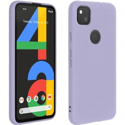 Coque de protection - AVIZAR - Google Pixel 4A - Silicone semi-rigide - Finition Soft Touch - Violet