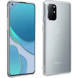 Coque AVIZAR OnePlus 8T - Souple en Silicone - Film Verre Trempé 9H - Blanc